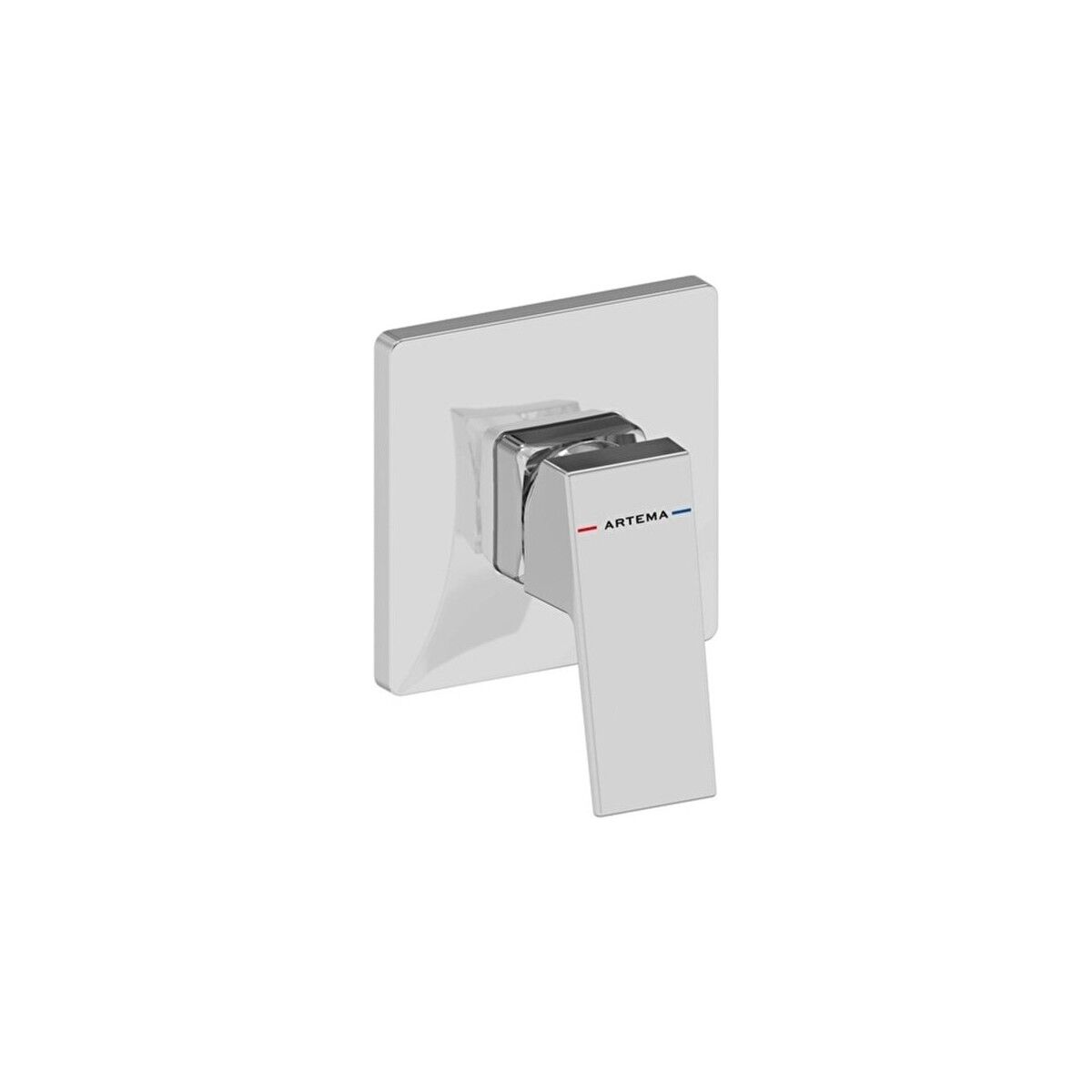 Artema Minimax Square Ankastre Mekanik Duş Bataryası Minibox Krom A43733