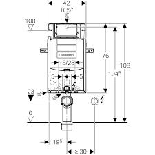 Geberit Gömme Rezervuar Sigma - 12 Cm - Kombifix - Ayaklı