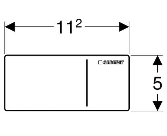 Geberit Kumanda Kapağı Sigma 60 Çift Basmalı TprC - 115.640.SQ.1