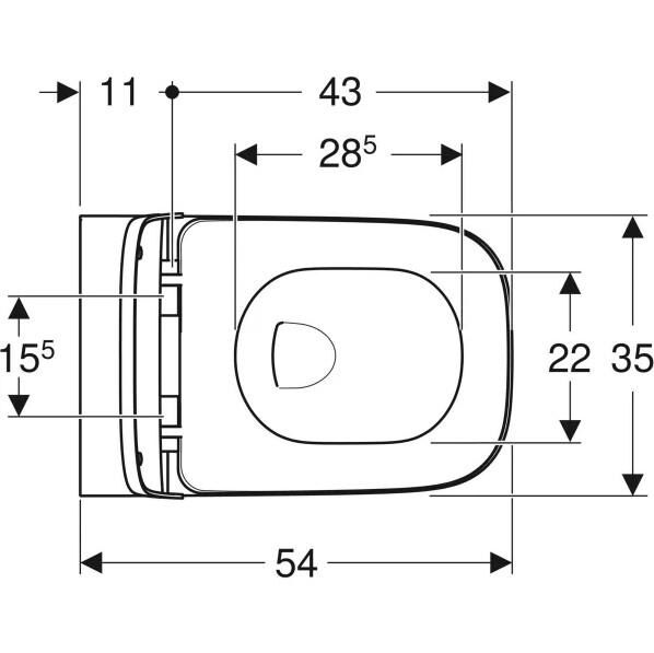 Geberit Smyle Rimfree Asma Klozet- 500.683.00.2 (Kapak Dahil)