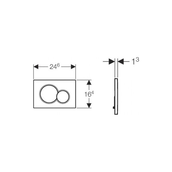 Geberit Kumanda Kapağı Sigma 01 (Beyaz)