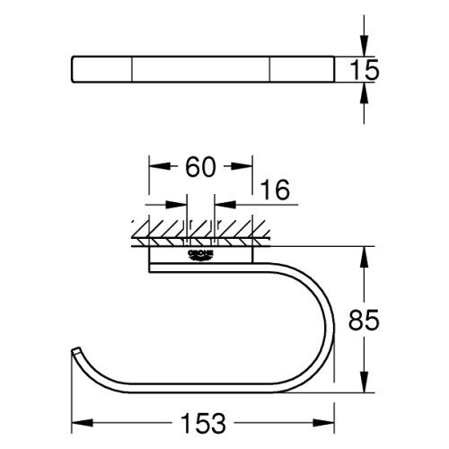 Grohe Selection Tuvalet Kağıtlığı - 41068AL0