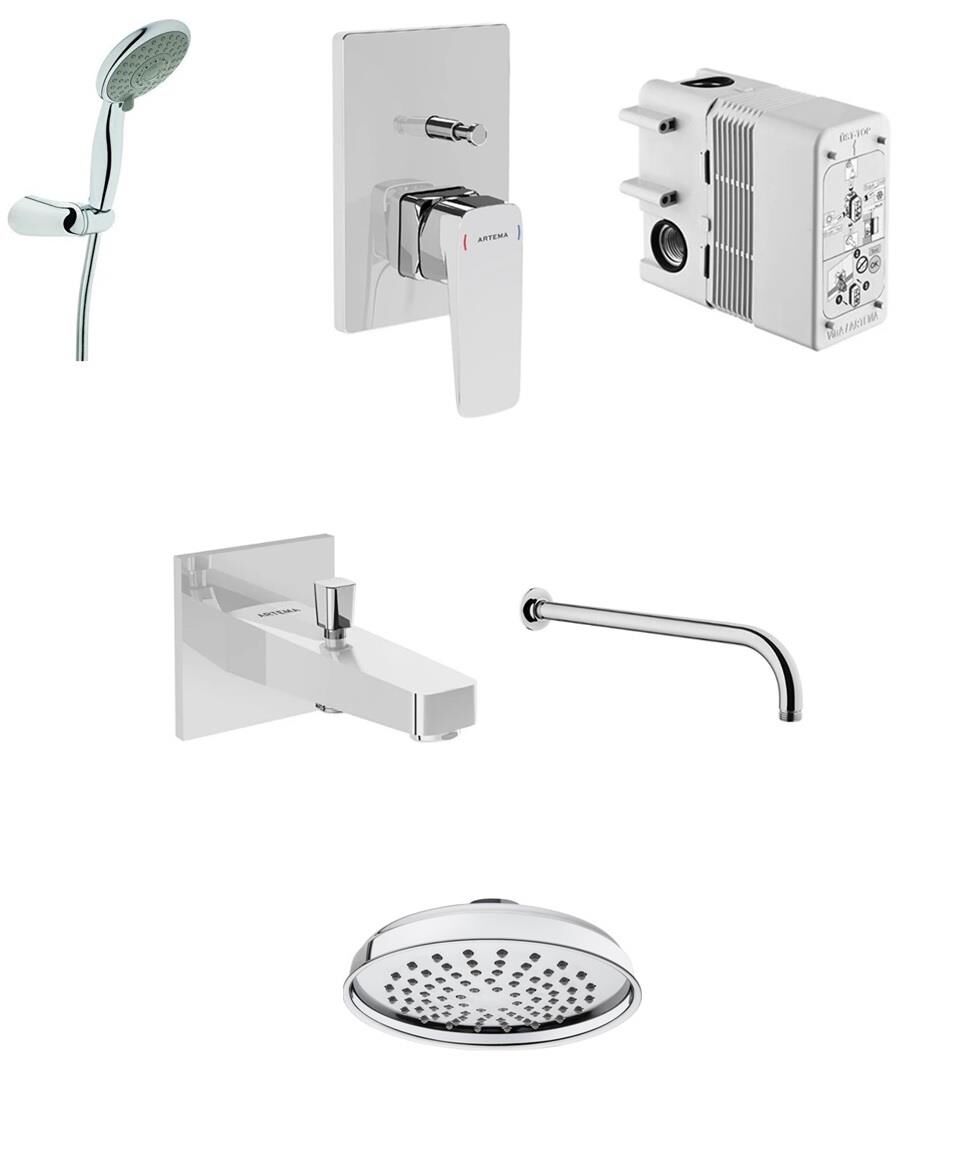 Artema Root Square Ankastre Banyo Seti - A42752SET1