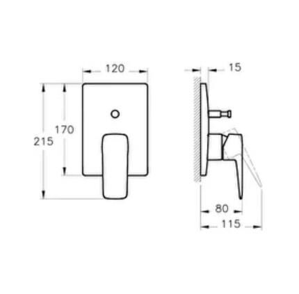 Artema Root Square Ankastre Banyo Seti - A42752SET1