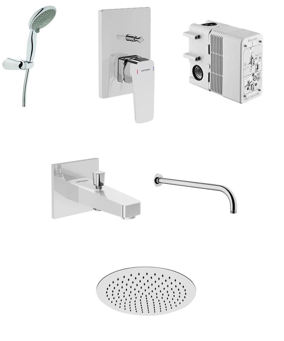 Artema Root Square Ankastre Banyo Seti - A42752SET2