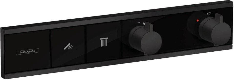 Hansgrohe RainSelect Mat Siyah Ankastre Termostatik Banyo Bataryası - 15380670