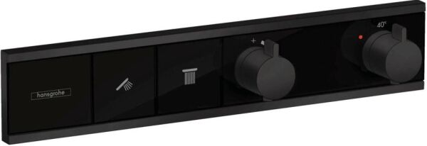 Hansgrohe RainSelect Mat Siyah Ankastre Termostatik Banyo Bataryası - 15380670