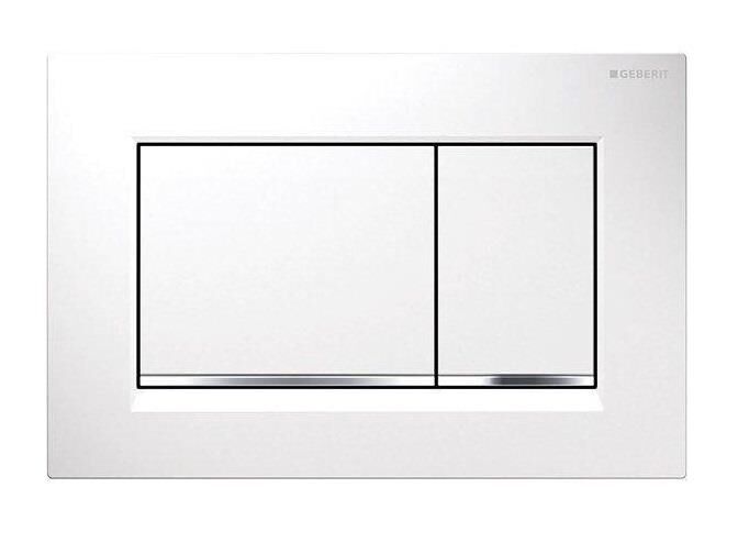 Geberit Sigma 30 Kumanda Kapağı - Çift Basmalı Beyazparlakbeyaz