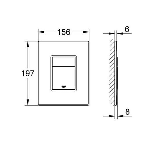 Grohe Skate Cosmo.ahsap Rez.panelı Cevız 38849HP0