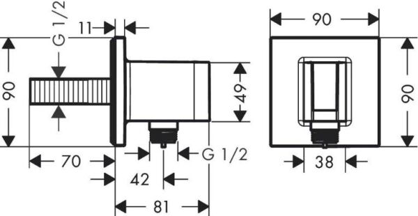 Hansgrohe Fıxfıt El Duşu Tutucu Siyah - 26889670