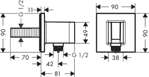 Hansgrohe Fıxfıt El Duşu Tutucu Siyah - 26889670