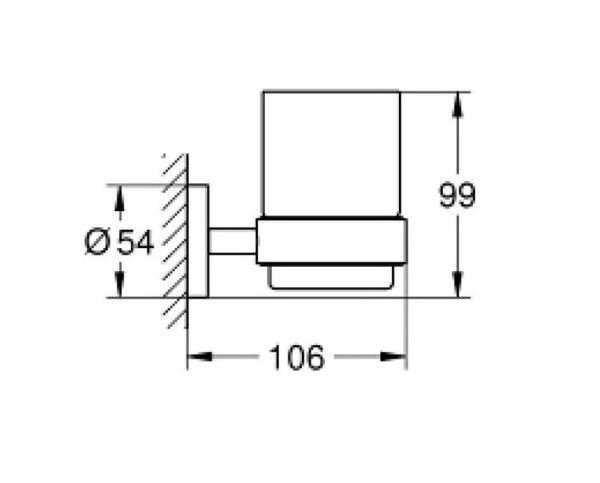 Grohe Diş Fırçalık Seti Essentials Krom - 40447001