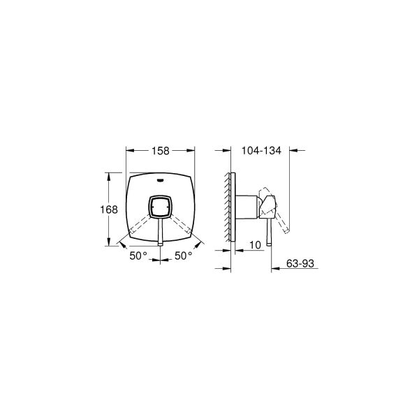 Grohe Grohe Grandera Ankastre Duş Bataryası 24067IG0