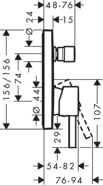 Hansgrohe Fınorıs Tek Kollu Banyo Bataryası - 76415000