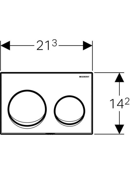 Geberit Alpha Kombifix Duvariçi Gömme Rezervuar Seti 8cm + Beyaz Kapak