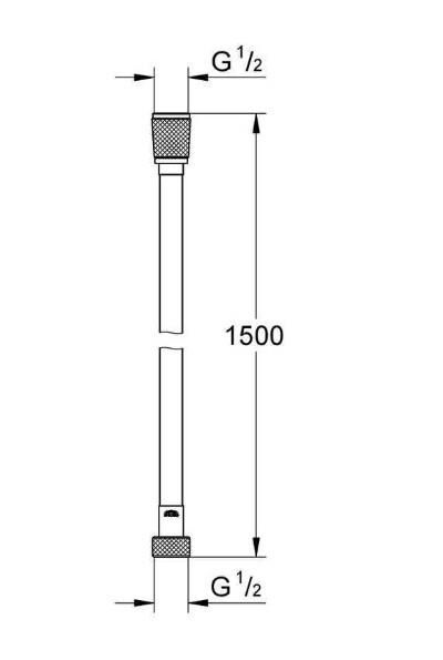 Grohe 1500 mm Silverflex Hortum - 28364001