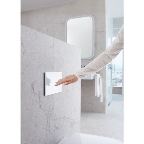 Geberit SIGMA70 Çift Kademeli Kumanda Paneli Beyaz Cam 115.625.SI.1