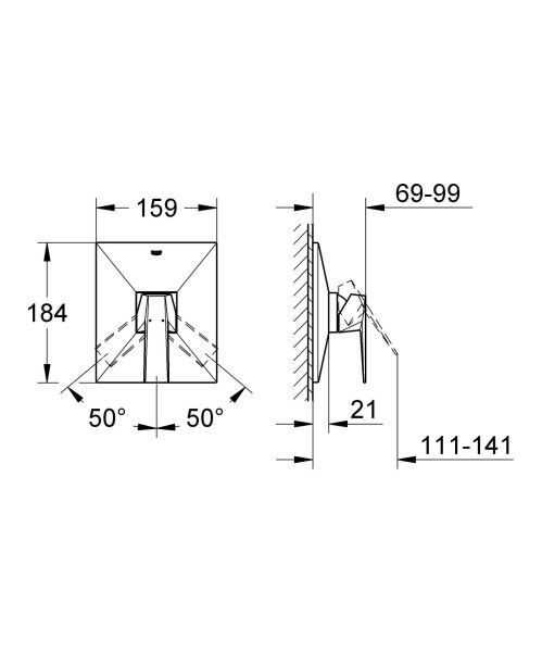 Grohe Europlus Ankastre Duş Bataryası - 19537002
