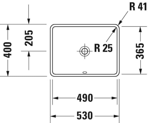 Duravit Starck 3 Tezgah Altı Lavabo 49 cm - 305490000