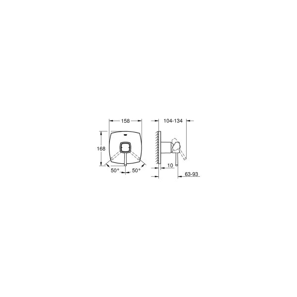 Grohe Ankastre Duş Bataryası 24067000