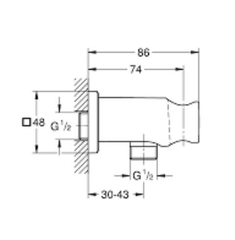 Grohe Rainshower Duş Çıkış Dirseği - 26659000