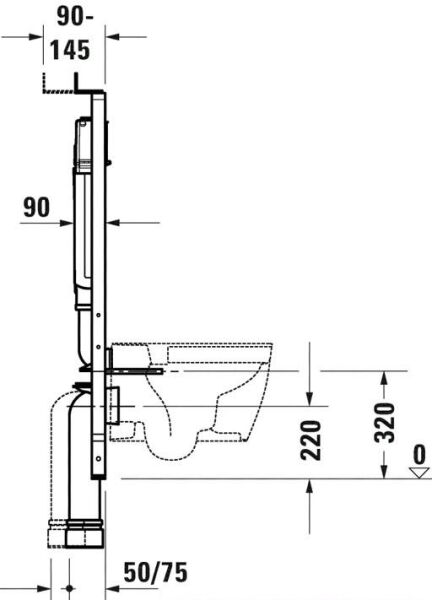 Duravit DuraSystem Gömme Rezervuar, Alçıpan 9cm