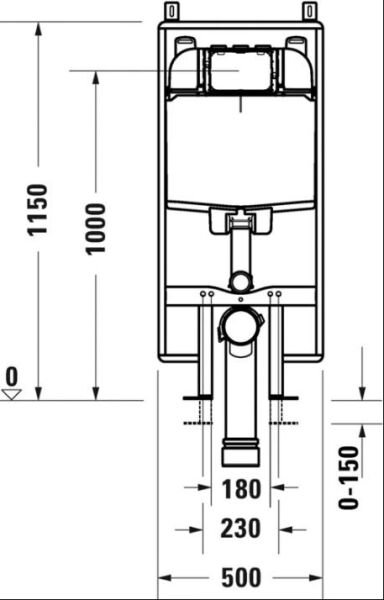 Duravit DuraSystem Gömme Rezervuar, Alçıpan 9cm