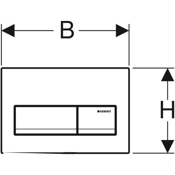 Geberit Kumanda Kapağı Alfa50 2-K Beyaz