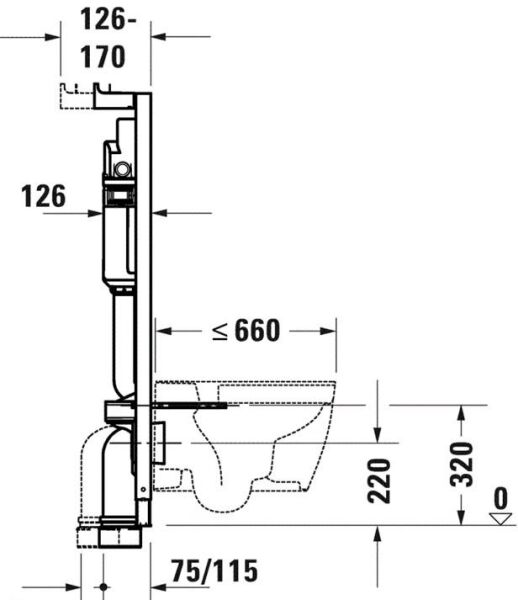 Duravit DuraSystem Gömme Rezervuar, Alçıpan 12cm