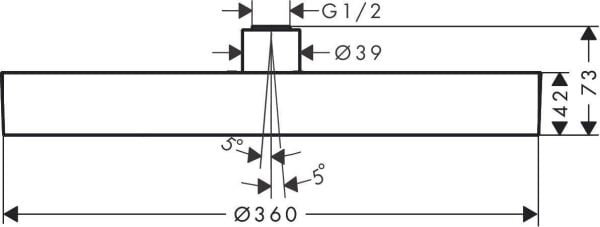 Hansgrohe HG Rainfinity® Tepe Duşu 360 1jet Mat beyaz - 26231700
