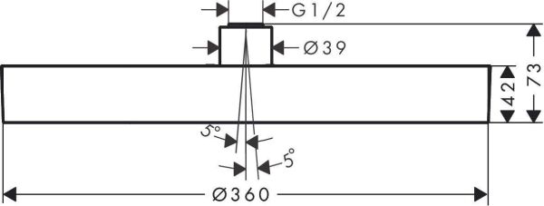 Hansgrohe HG Rainfinity® Tepe Duşu 360 1jet Mat beyaz - 26231700