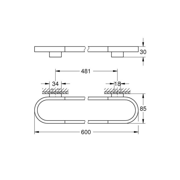 Grohe Selection Havluluk Brushed Cool Sunrise - 41056GN0