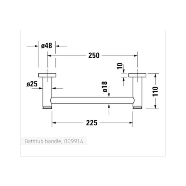 Duravit D-Code Küvet Tutamağı 0099141000