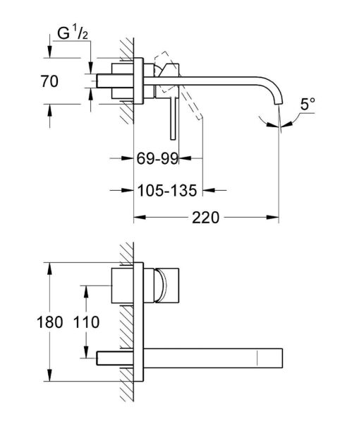Grohe Allure İki Delikli Lavabo Bataryası - 19386000