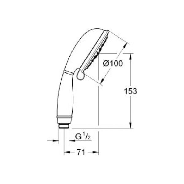 Grohe El Duşu 4 Fonksiyonlu New Tempesta 27608001