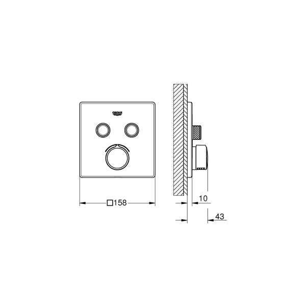 Grohe Smartcontrol 2 Valfli Gizli Mikser 29148000