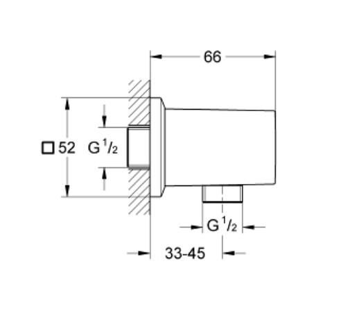 Grohe Allure Brilliant Duş Çıkış Dirseği - 26850000