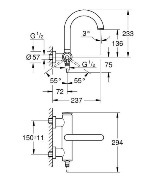 Grohe Atrio Banyo Bataryası - 24367000