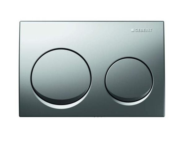 Geberit - Kumanda Kapaklı Alfa10 Çift Basmalı Mat Krom 115.040.46.1