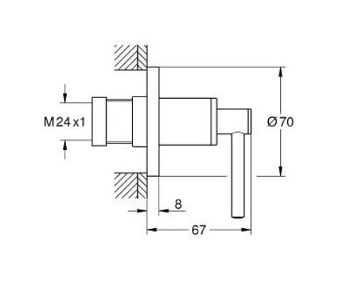 Grohe Atrio Stop Valf - 29397DA0
