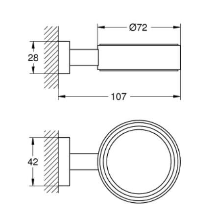Grohe Essentials Cube Sabunluk Tutacağı - 40508AL1
