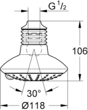 GROHE EUPHORİA 110CM DUO TEPE DUŞU 2 SPREY - 27234000