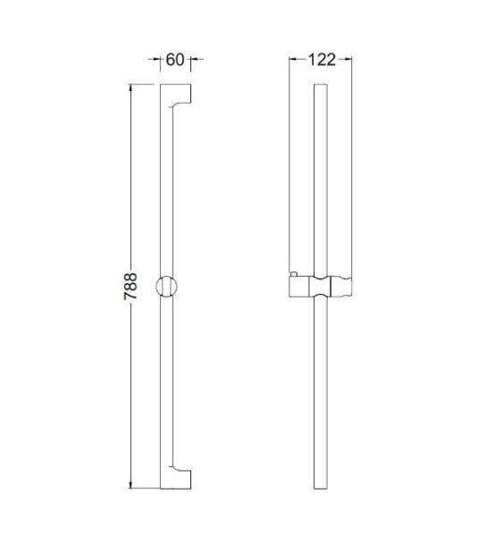 BOCCHI 800R Ayarlanabilir Sürgü, 79 cm - 56000003