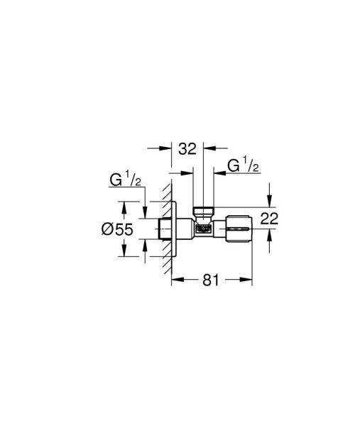 Grohe Stop Valf Mat Siyah - 1023422430