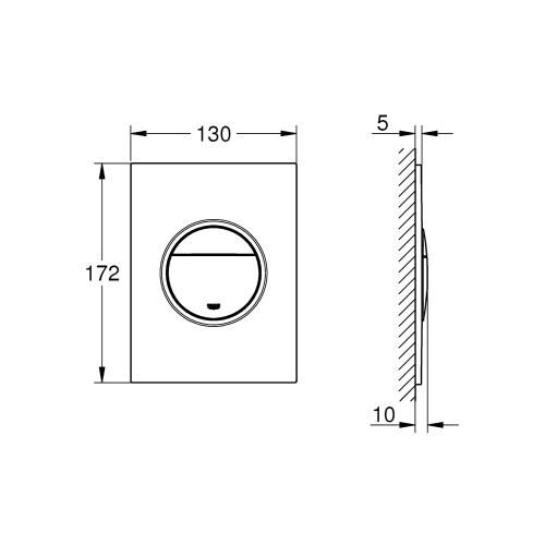 Grohe Nova Cosmo.S Rez.Panelı Krom 37601000