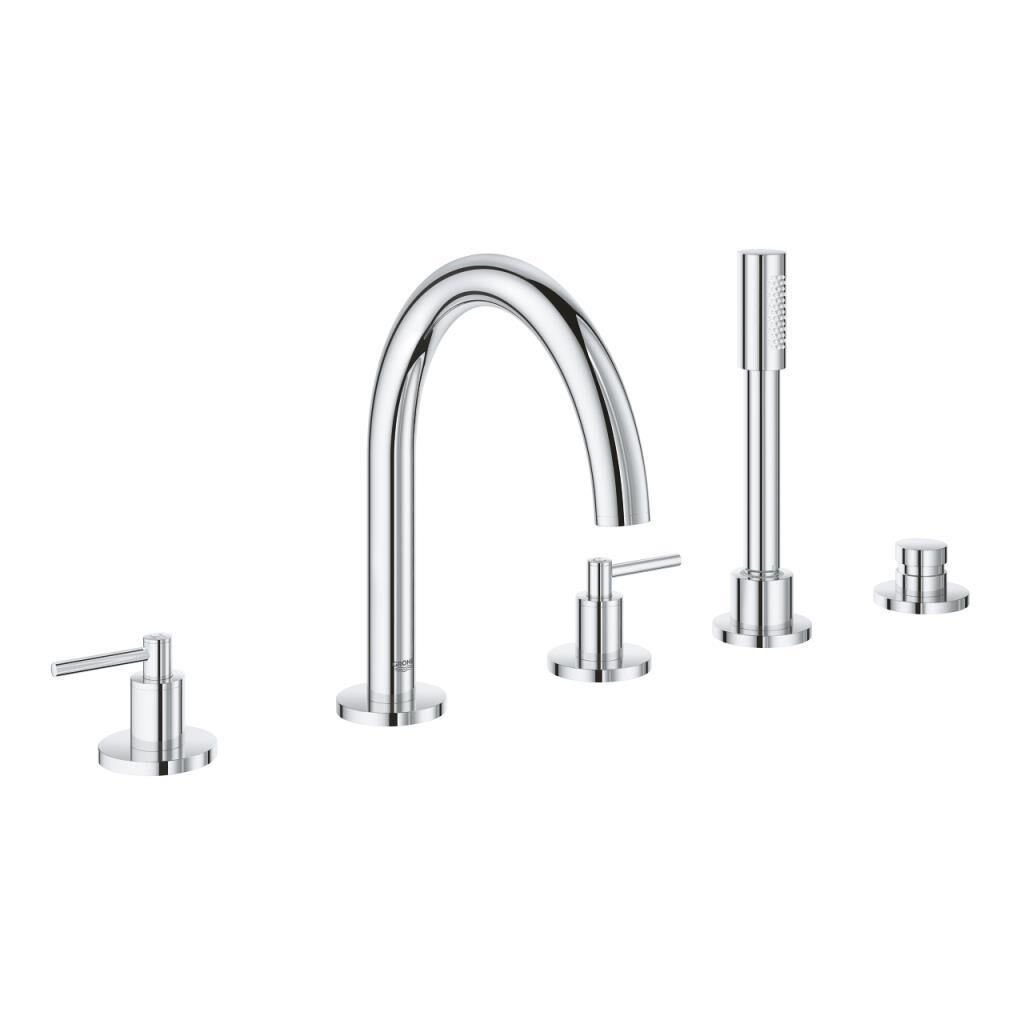Grohe Küvet Bataryası 5 Delikli Atrio Krom - 19922003