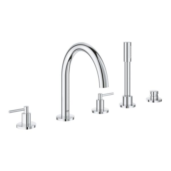Grohe Küvet Bataryası 5 Delikli Atrio Krom - 19922003