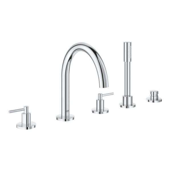 Grohe Küvet Bataryası 5 Delikli Atrio Krom - 19922003