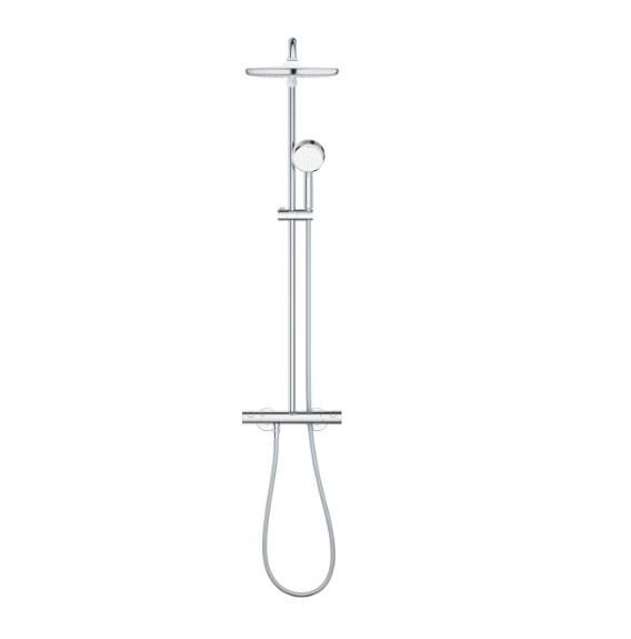 Grohe Tempesta Cosmopolitan System 250 Duvara Monte Termostatik Bataryalı Duş Kolonu, Krom-Beyaz - 26670000