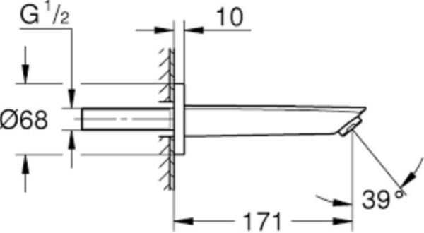 Grohe Eurosmart Çıkış Ucu Mat Siyah - 134482433